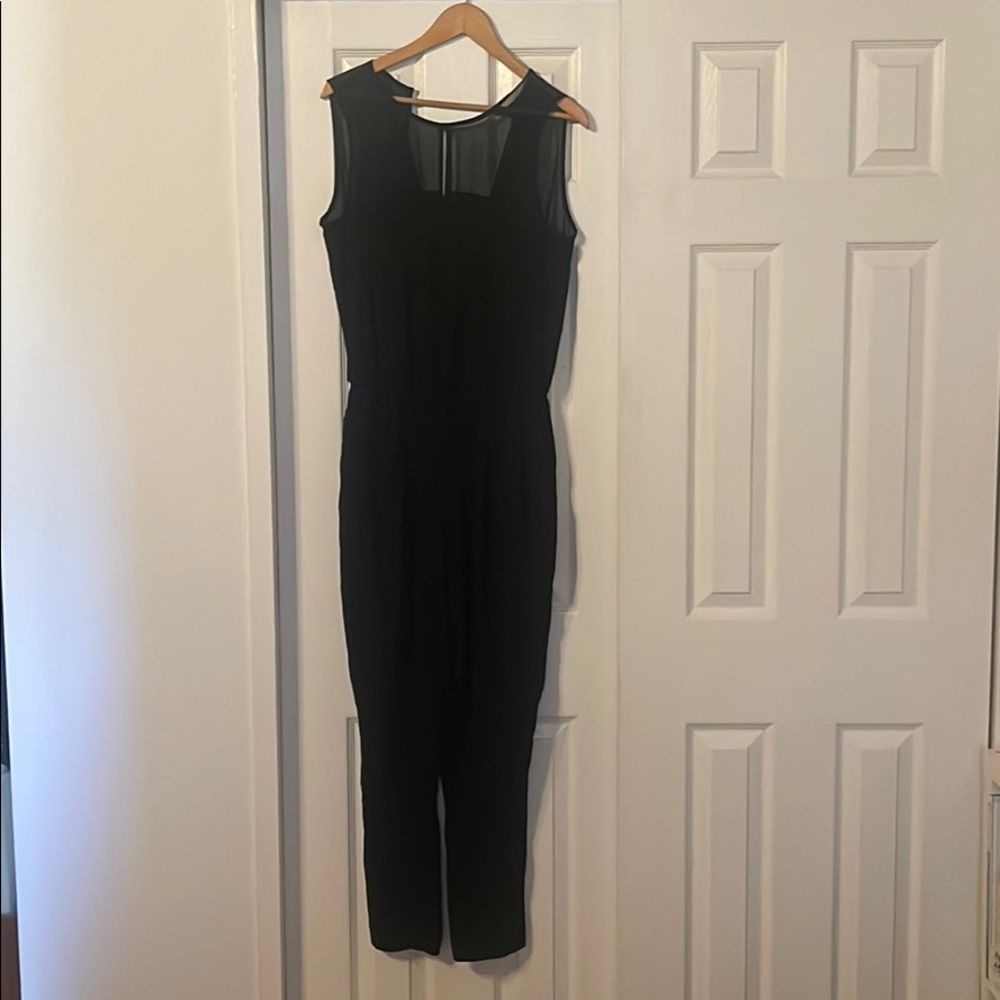 Zara black sleeveless jumpsuit